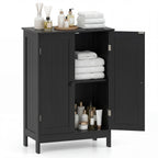 Bathroom Floor Storage Double Door Cupboard Cabinet