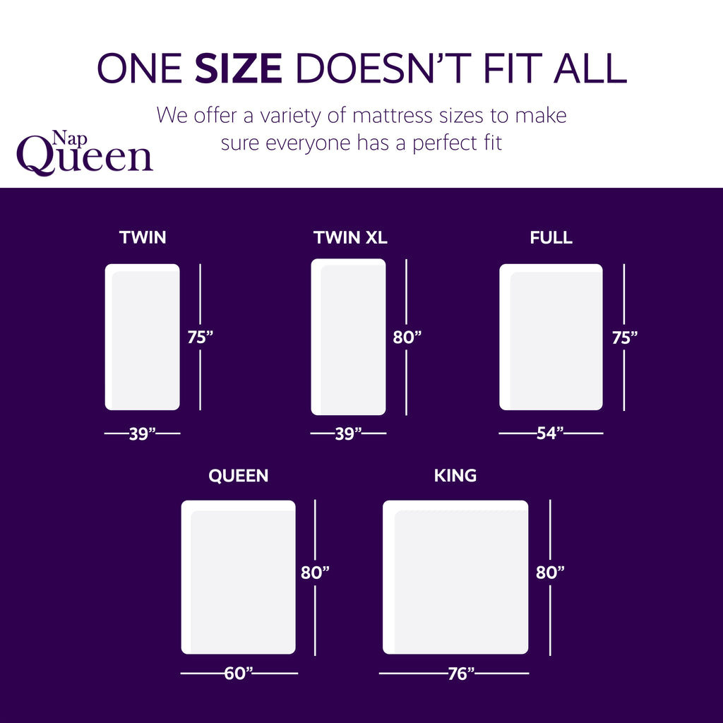 NapQueen 10 Inch Queen Size Memory Foam Mattress