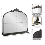 Arendahl Traditional Arch Mirror with Shelf
