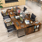 55 Inch Reversible L Shaped Desk with 3 Drawers Home Office Desk with Adjustable Shelf