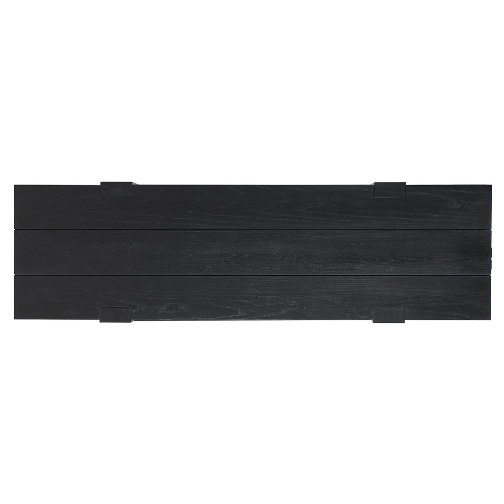 Rustic Console Table, Hidden Drawer, Side Power Outlet, Entryway Table, Black