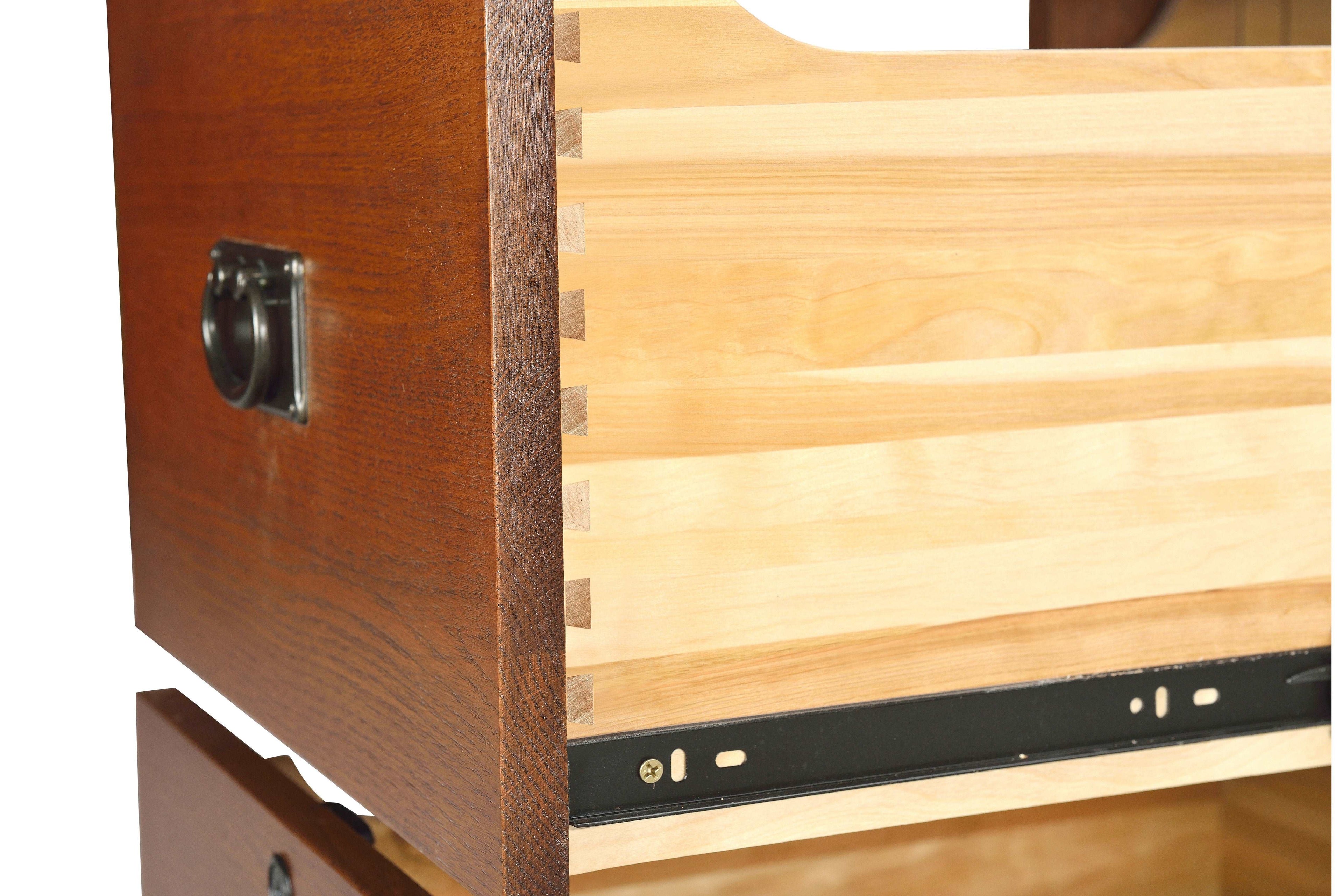 Mission Oak 2-Drawer File Cabinet w/ Writing Tray – MC