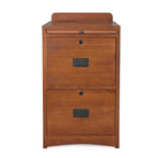 Mission Oak 2-Drawer File Cabinet w/ Writing Tray – MC