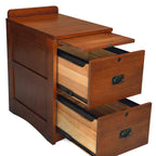 Mission Oak 2-Drawer File Cabinet w/ Writing Tray – MC