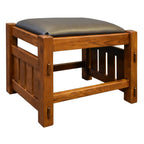 Mission Oak Footstool - Wide Spindles (2 Colors Available)