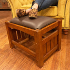 Mission Oak Footstool - Wide Spindles (2 Colors Available)