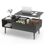 JHK Lift Top Coffee Table With Storage Modern Living Room
