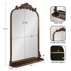 Arendahl Traditional Arch Mirror with Shelf