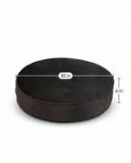 The Circle — Round Ottoman Dog Bed | High-Density Foam, Waterproof Lined, Washable