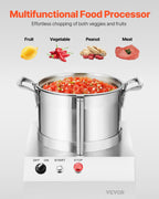 Food Processor Vegetable Chopper 4.3 Quart F ood-G rade Stainless Steel Blender