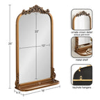 Arendahl Traditional Arch Mirror with Shelf