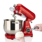 Red Fully Automatic Home Cook Machine Stand Mixer