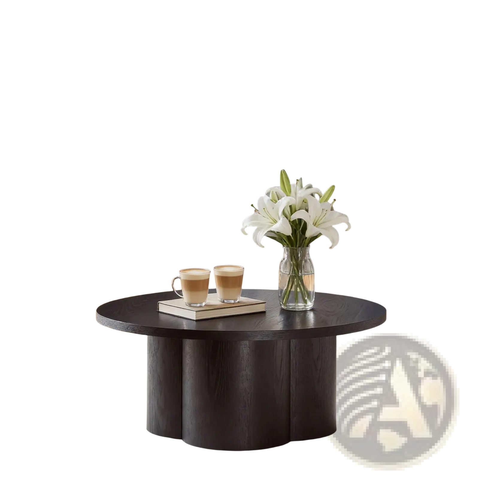 Round Coffee Table Modern Accent Tea Table For Bedroom Living Room Office Apartment
