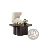 Round Coffee Table Modern Accent Tea Table For Bedroom Living Room Office Apartment
