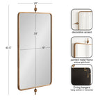 Kasota Metal Framed Mirror